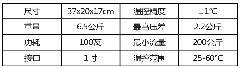 变形金刚地暖混水降温系统参数