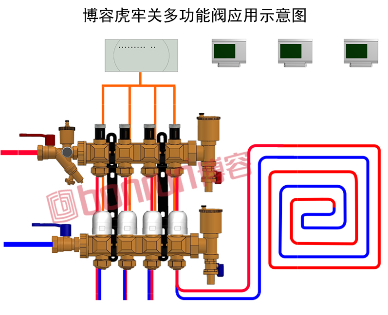 虎牢关地暖前置过滤器应用示意图
