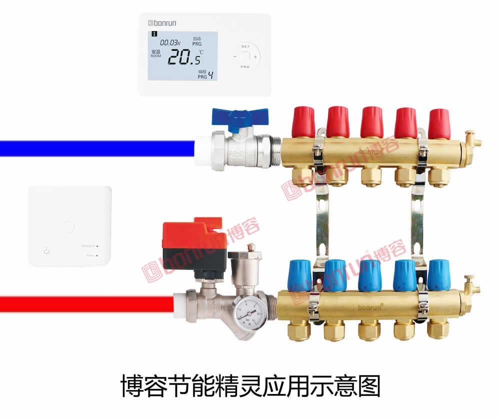 博容地暖节能精灵应用示意图