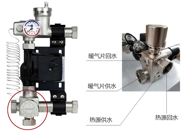 地暖暖气片两种热水