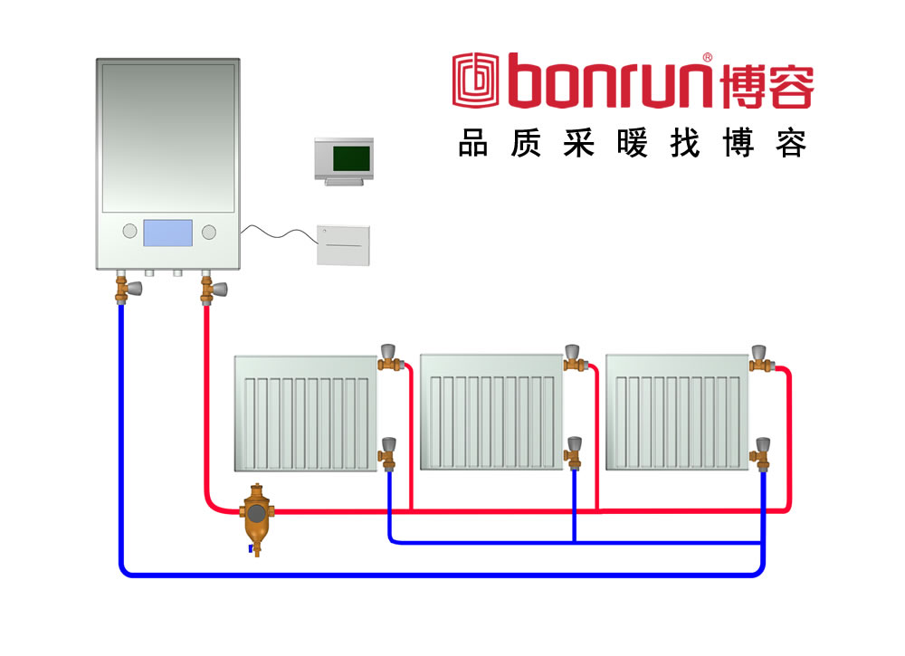 同程并联暖气安装图